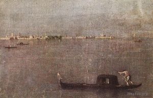 Francesco Guardi œuvres - Gondole dans la lagune