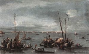 Francesco Guardi œuvres - La lagune Regard vers Murano depuis la Fondamenta Nuove