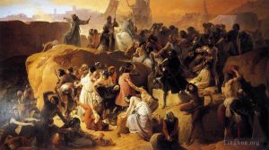 Francesco Hayez œuvres - Des croisés assoiffés près de Jérusalem