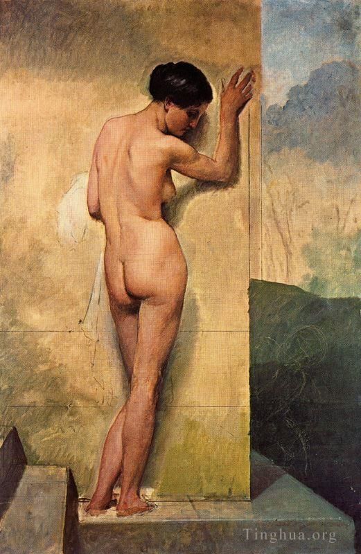 Francesco Hayez Peinture à l'huile - Nu de Donna Stand