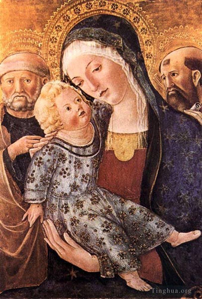 Francesco di Giorgio Types de peintures - Vierge à l'enfant et deux saints