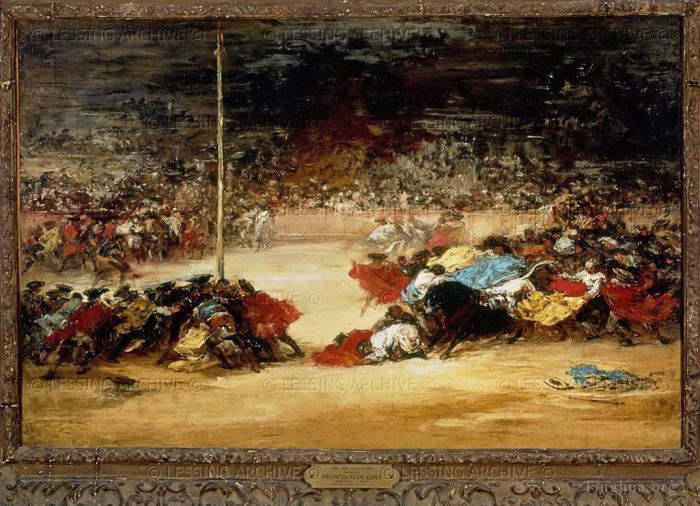 Francisco José de Goya y Lucientes Peinture à l'huile - Corrida