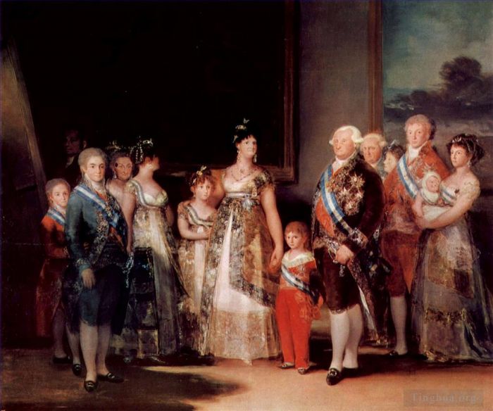 Francisco José de Goya y Lucientes Peinture à l'huile - Charles IV d'Espagne et sa famille