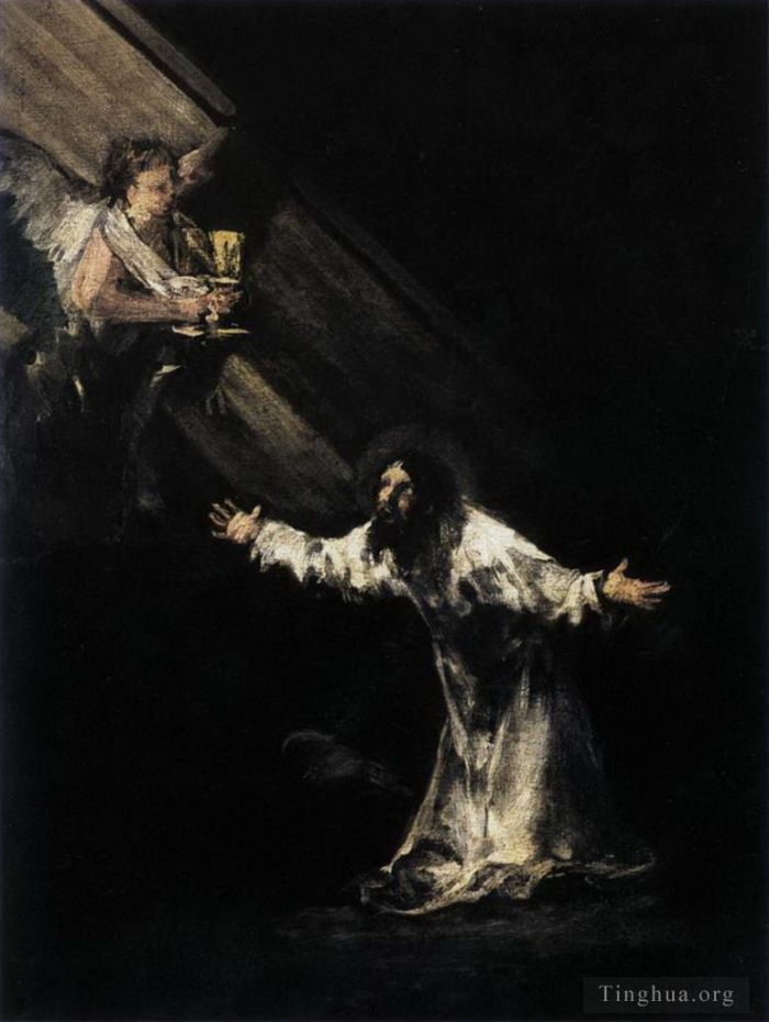 Francisco José de Goya y Lucientes Peinture à l'huile - Le Christ au Mont des Oliviers