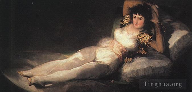 Francisco José de Goya y Lucientes Peinture à l'huile - Maja vêtue