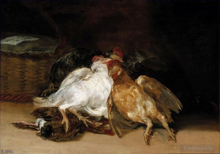 Francisco José de Goya y Lucientes Peinture à l'huile - Oiseaux morts