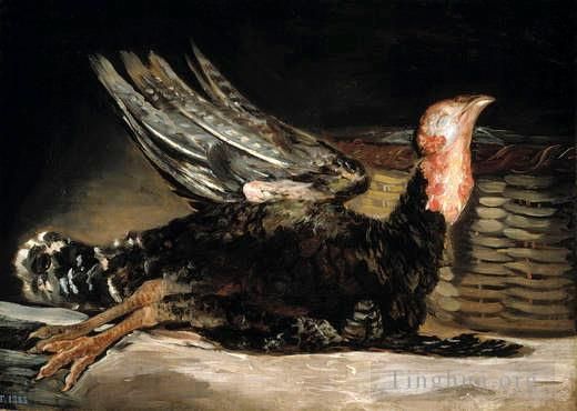 Francisco José de Goya y Lucientes Peinture à l'huile - Dinde morte