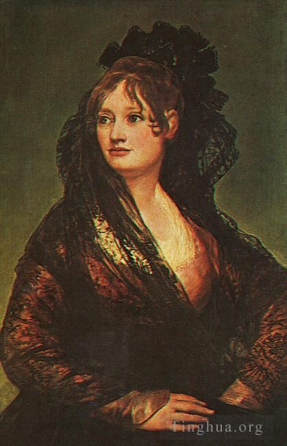 Francisco José de Goya y Lucientes Peinture à l'huile - Dona Isabel Cobos de Porcel