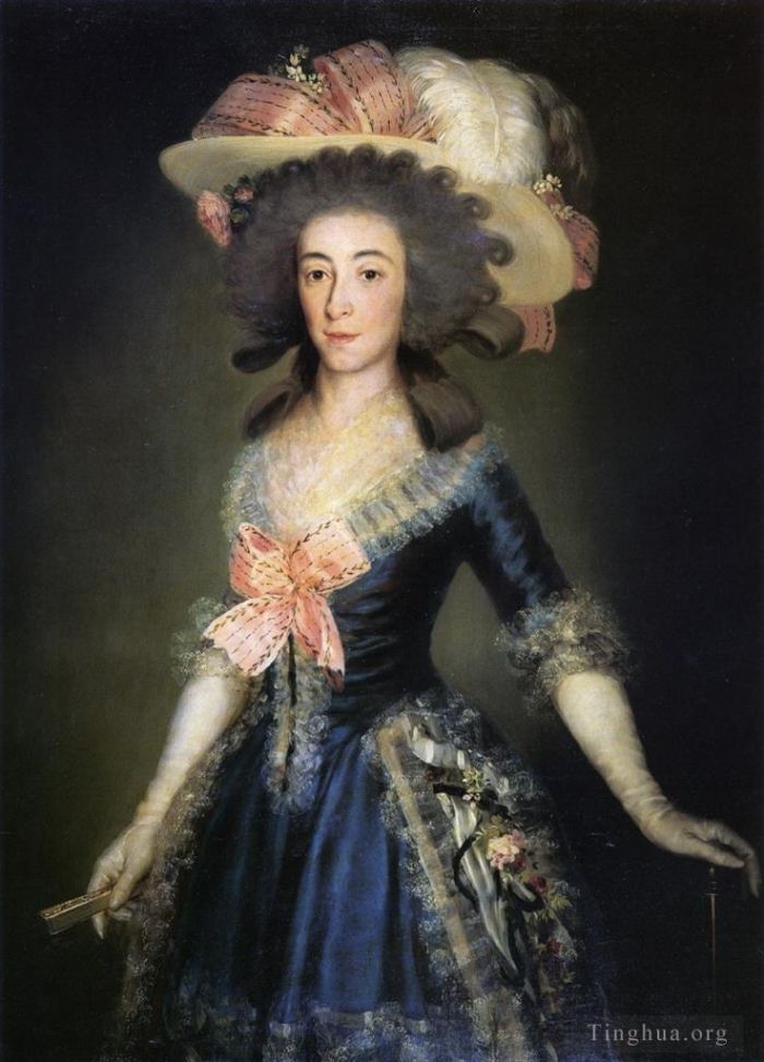 Francisco José de Goya y Lucientes Peinture à l'huile - Duchesse Comtesse de Benavente