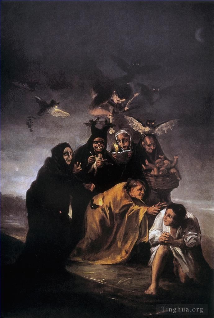 Francisco José de Goya y Lucientes Peinture à l'huile - Incantation