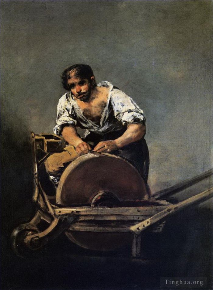 Francisco José de Goya y Lucientes Peinture à l'huile - Rémouleur