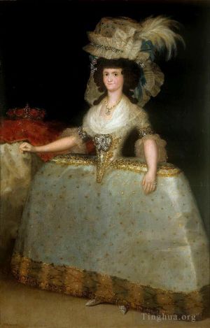 Francisco José de Goya y Lucientes œuvres - Maria Luisa de Parme portant des sacoches