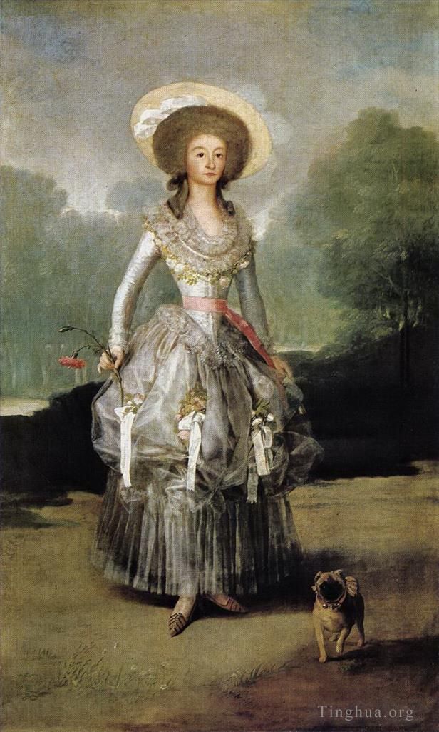 Francisco José de Goya y Lucientes Peinture à l'huile - Marquise Mariana de Pontejos
