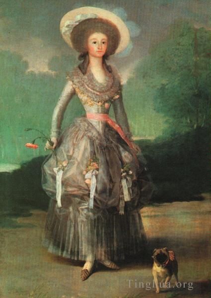 Francisco José de Goya y Lucientes Peinture à l'huile - Marquise de Pontejos