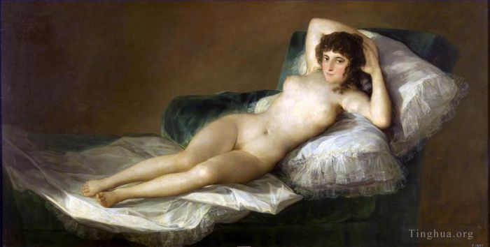 Francisco José de Goya y Lucientes Peinture à l'huile - Maja nue