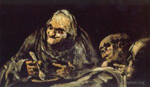 Francisco José de Goya y Lucientes œuvres - Vieille soupe à manger