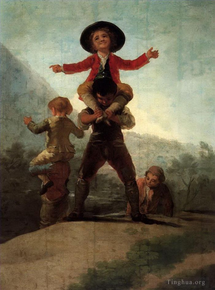 Francisco José de Goya y Lucientes Peinture à l'huile - Jouer chez les Géants