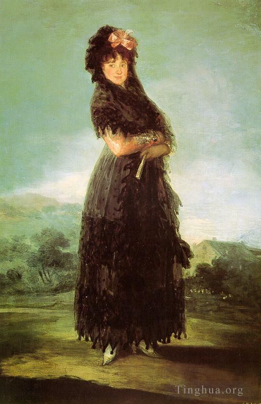 Francisco José de Goya y Lucientes Peinture à l'huile - Portrait de Mariana Waldstein