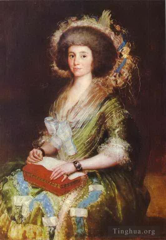 Francisco José de Goya y Lucientes Peinture à l'huile - Portrait de Madame Berm sezne Kepmesa