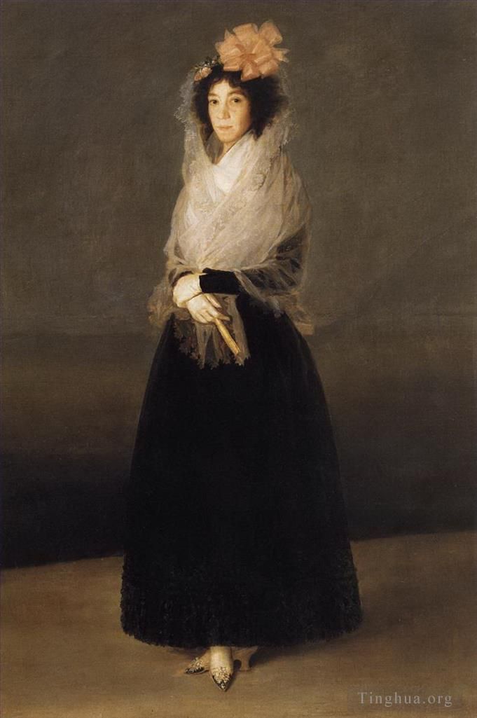 Francisco José de Goya y Lucientes Peinture à l'huile - Portrait de la comtesse de Carpio
