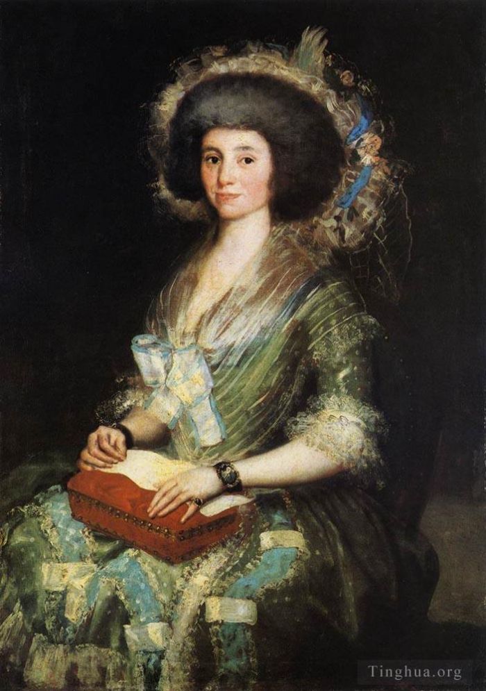 Francisco José de Goya y Lucientes Peinture à l'huile - Portrait de l'épouse de Juan Agustín Cean Bermudez