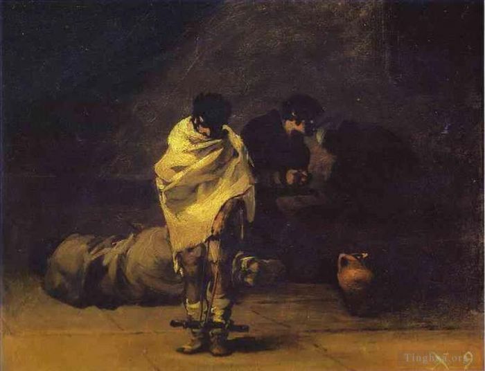Francisco José de Goya y Lucientes Peinture à l'huile - Scène de prison