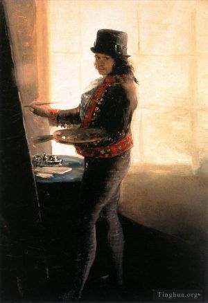 Francisco José de Goya y Lucientes œuvres - Autoportrait en studio