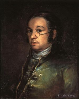 Francisco José de Goya y Lucientes œuvres - Autoportrait avec lunettes