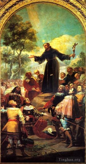 Francisco José de Goya y Lucientes œuvres - Saint Bernardin de Sienne prêchant à Alphonse V d'Aragon