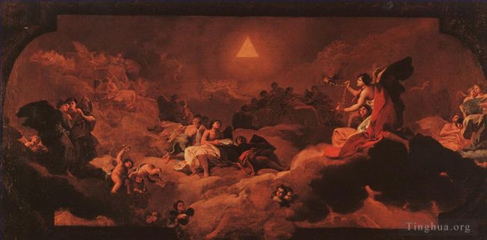 Francisco José de Goya y Lucientes Peinture à l'huile - L'Adoration du Nom du Seigneur