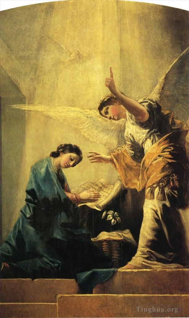 Francisco José de Goya y Lucientes Peinture à l'huile - L'Annonciation