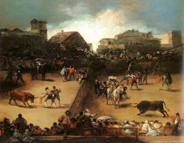Francisco José de Goya y Lucientes Peinture à l'huile - La corrida