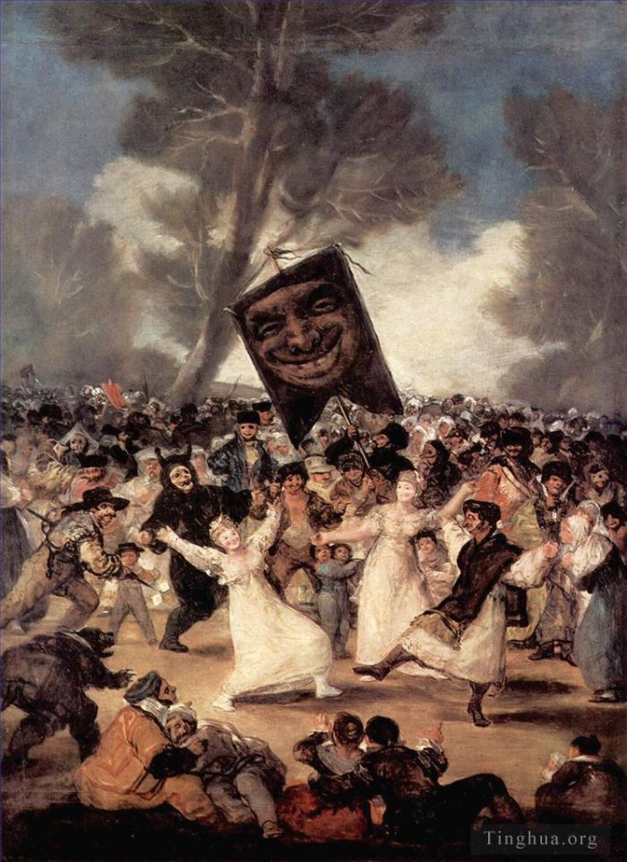 Francisco José de Goya y Lucientes Peinture à l'huile - L'enterrement de la sardine