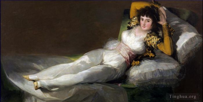 Francisco José de Goya y Lucientes Peinture à l'huile - La Maja vêtue