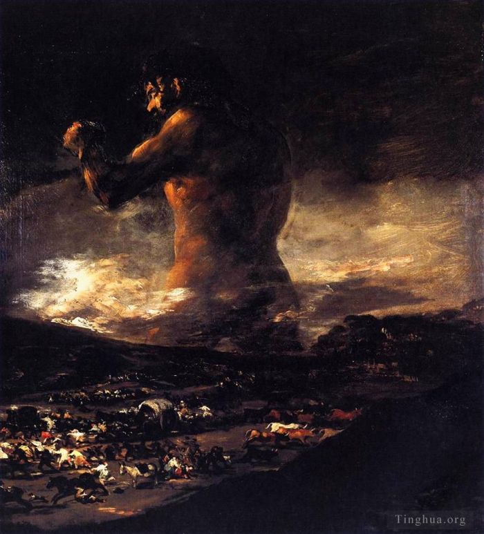 Francisco José de Goya y Lucientes Peinture à l'huile - Le Colosse