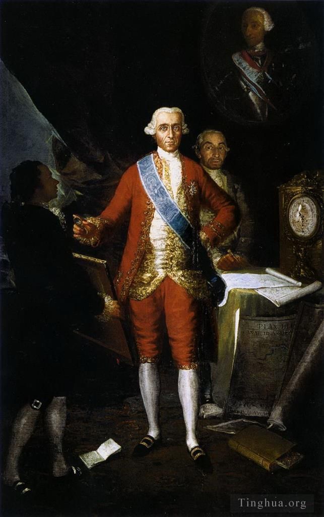 Francisco José de Goya y Lucientes Peinture à l'huile - Le Comte de Floride Blanche