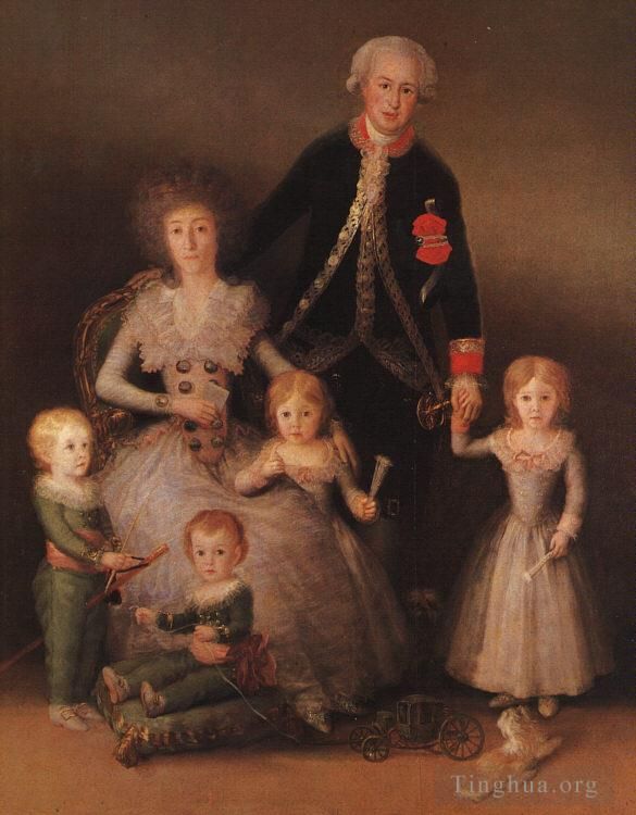 Francisco José de Goya y Lucientes Peinture à l'huile - Le duc et la duchesse d'Osuna et leurs enfants