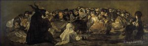 Francisco José de Goya y Lucientes œuvres - Le Grand Chèvre Ou Sorcières Sabbat jaune