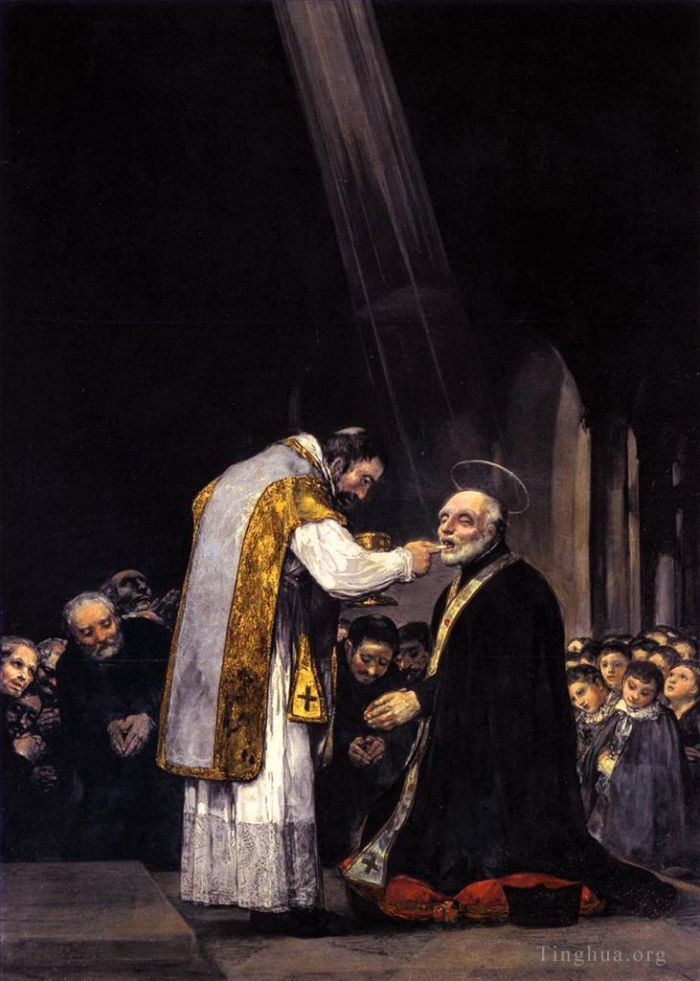 Francisco José de Goya y Lucientes Peinture à l'huile - La dernière communion de saint Joseph Calasanz
