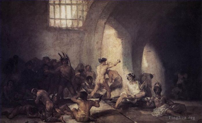Francisco José de Goya y Lucientes Peinture à l'huile - La maison de fous