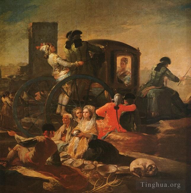 Francisco José de Goya y Lucientes Peinture à l'huile - Le vendeur de poterie
