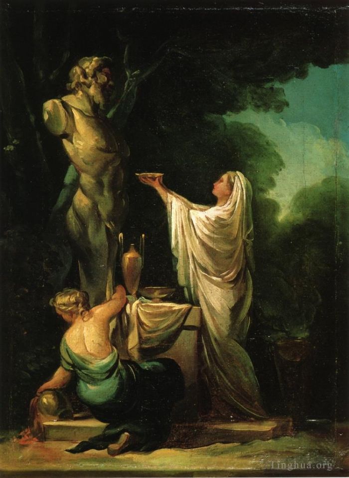 Francisco José de Goya y Lucientes Peinture à l'huile - Le sacrifice à Priape