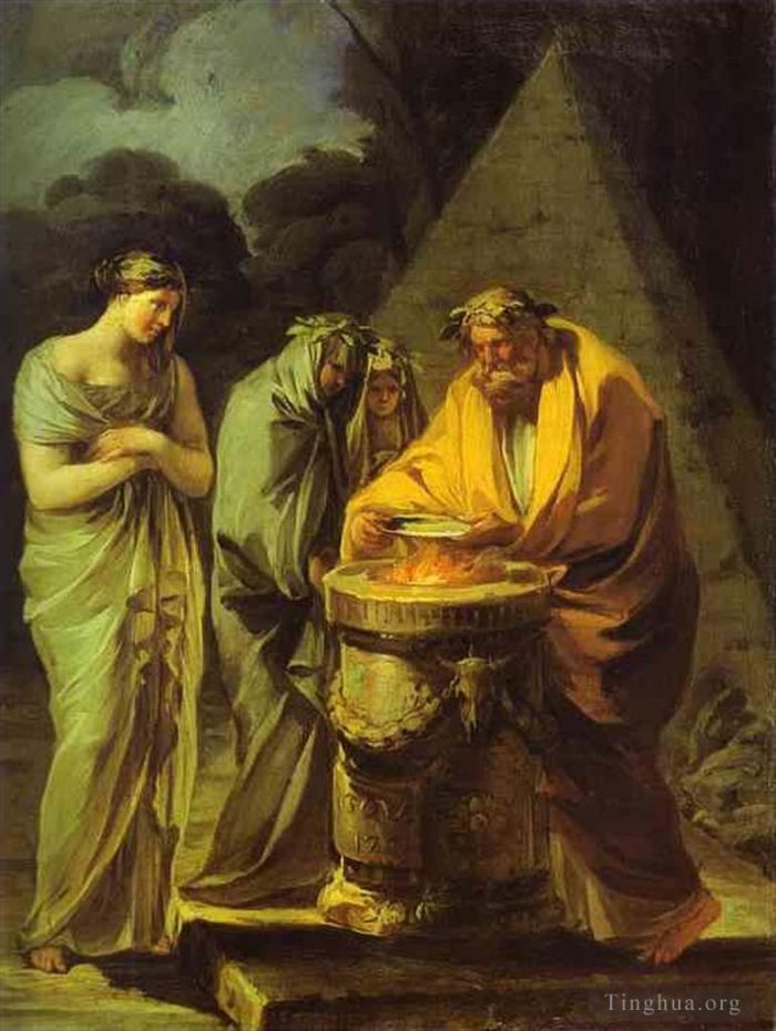 Francisco José de Goya y Lucientes Peinture à l'huile - Le sacrifice à Vesta
