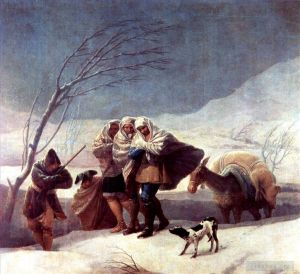 Francisco José de Goya y Lucientes œuvres - La tempête de neige