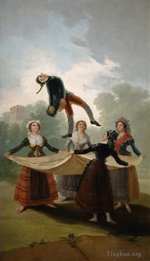 Francisco José de Goya y Lucientes Peinture à l'huile - Le mannequin de paille