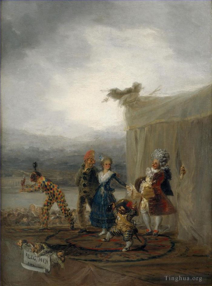 Francisco José de Goya y Lucientes Peinture à l'huile - Les joueurs ambulants