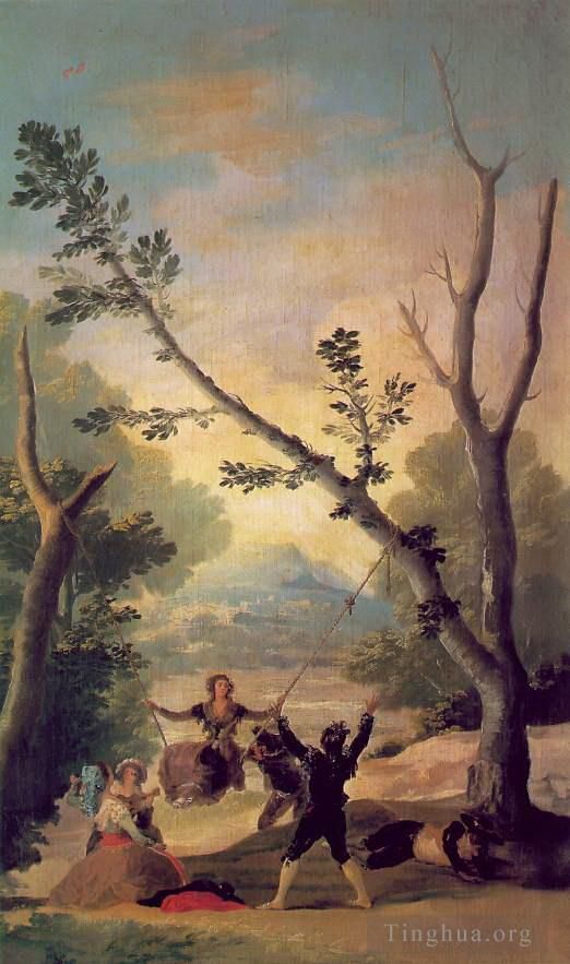 Francisco José de Goya y Lucientes Peinture à l'huile - La balançoire