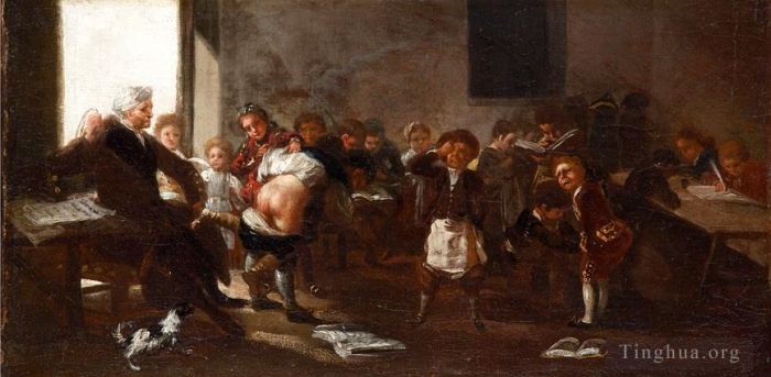 Francisco José de Goya y Lucientes Peinture à l'huile - La scène scolaire