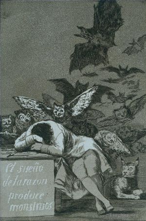 Francisco José de Goya y Lucientes œuvres - Le sommeil de la raison engendre des monstres