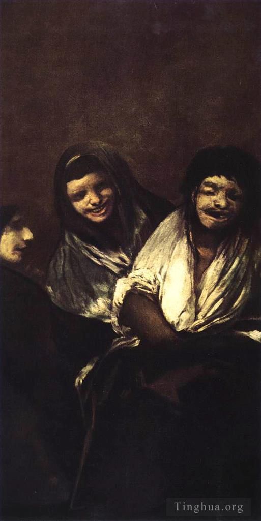 Francisco José de Goya y Lucientes Peinture à l'huile - Les jeunes rient
